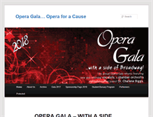 Tablet Screenshot of operaforacause.com